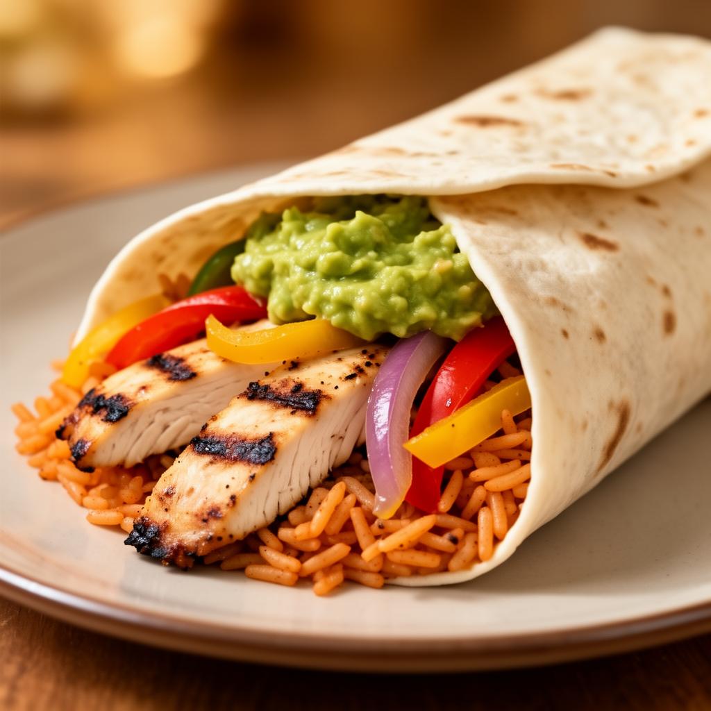 Chicago Chicken Fajita Burrito